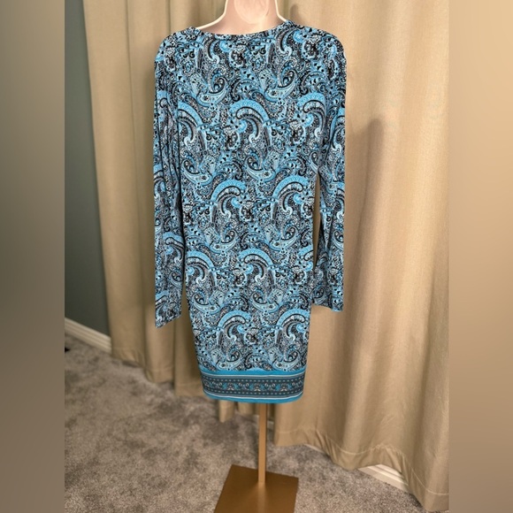 Michael by Michael Kors Paisley Shift Dress Medium - Picture 5 of 8